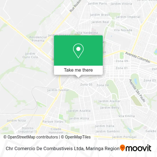Chr Comercio De Combustiveis Ltda map