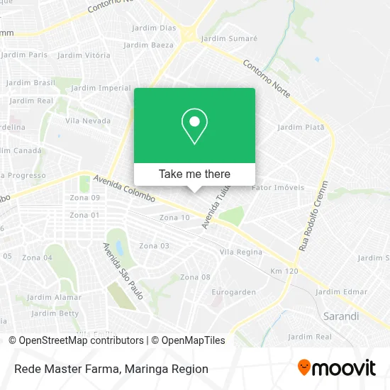 Rede Master Farma map