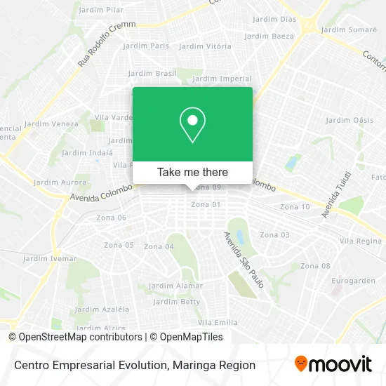 Centro Empresarial Evolution map
