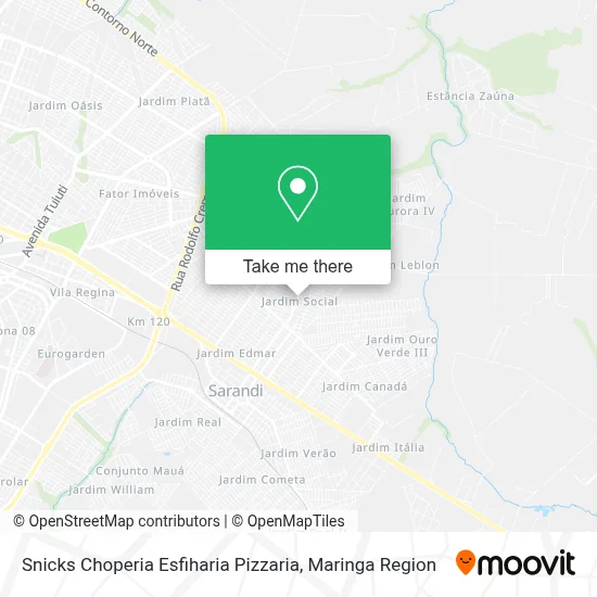 Snicks Choperia Esfiharia Pizzaria map