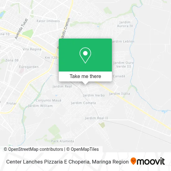 Center Lanches Pizzaria E Choperia map
