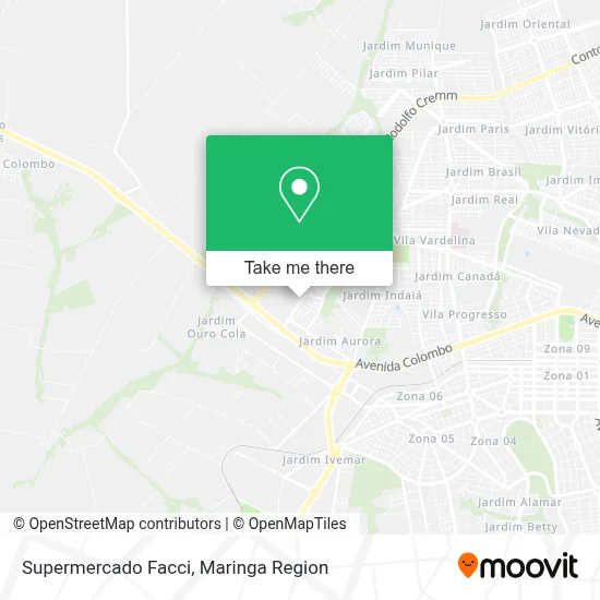 Supermercado Facci map