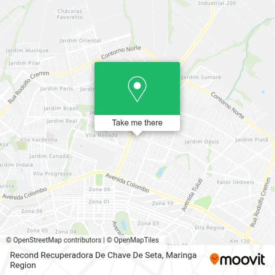 Recond Recuperadora De Chave De Seta map