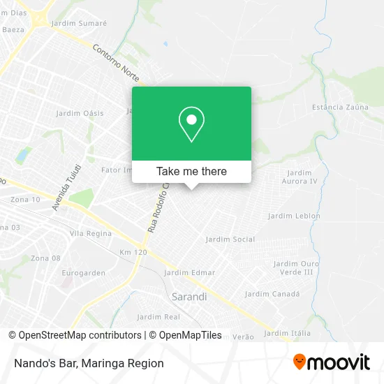 Nando's Bar map