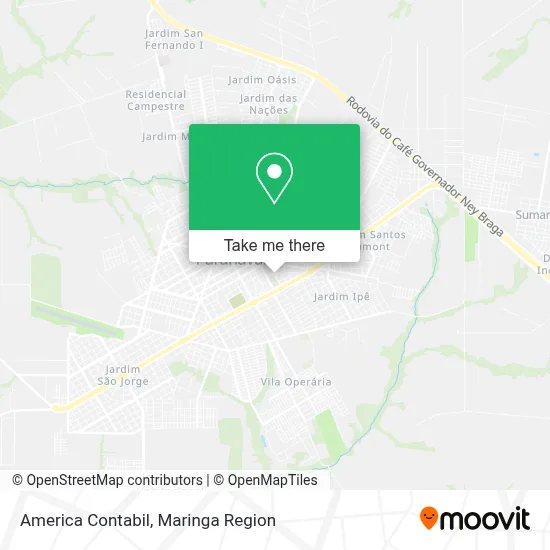 America Contabil map