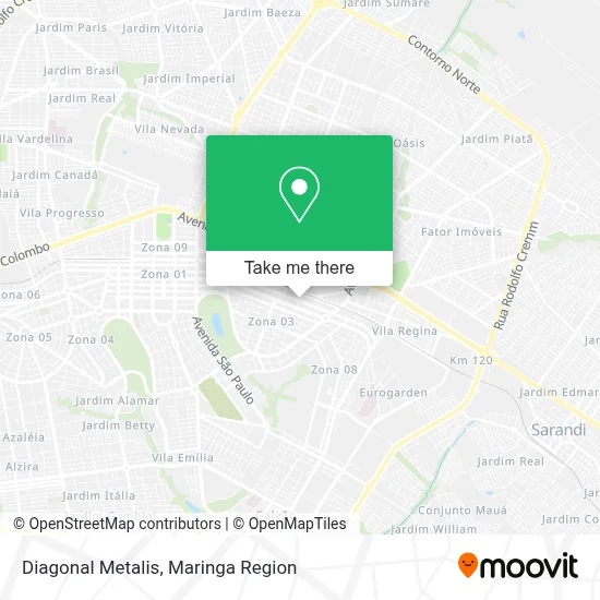 Diagonal Metalis map
