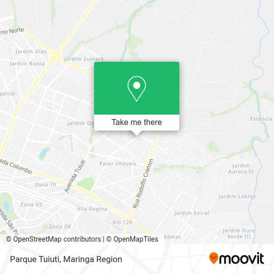 Parque Tuiuti map