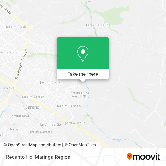Recanto Hc map