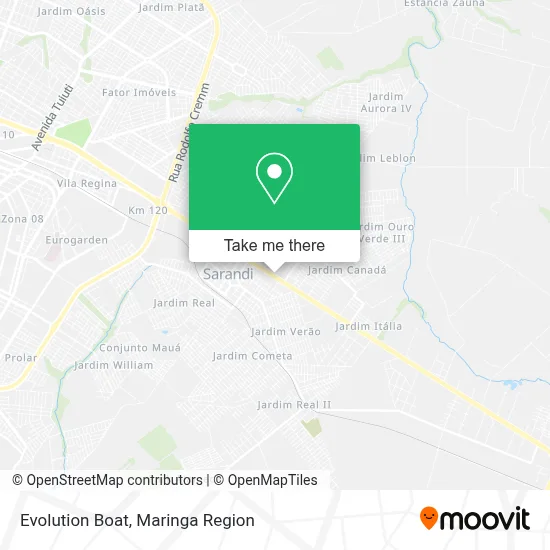 Evolution Boat map