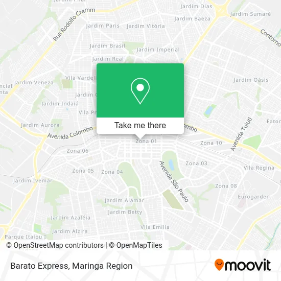 Barato Express map