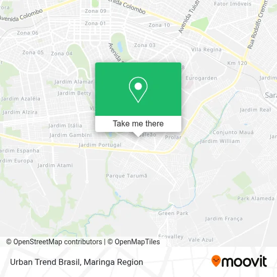 Urban Trend Brasil map