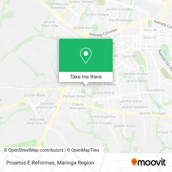 Projetos E Reformas map