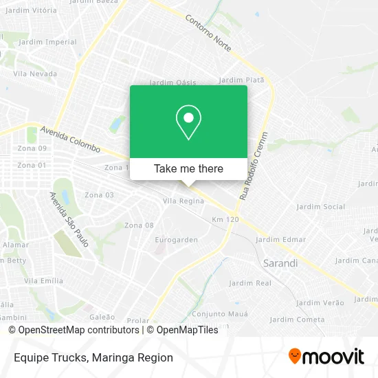 Equipe Trucks map