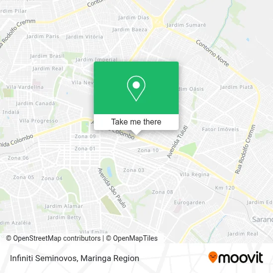 Infiniti Seminovos map