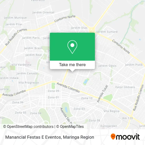 Manancial Festas E Eventos map