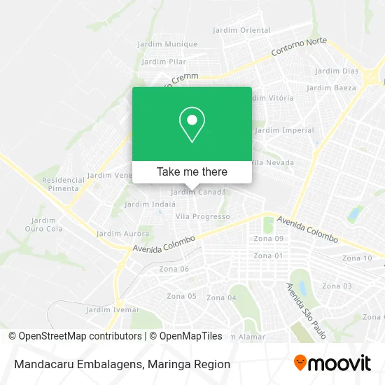 Mandacaru Embalagens map