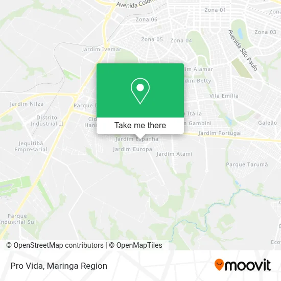 Pro Vida map
