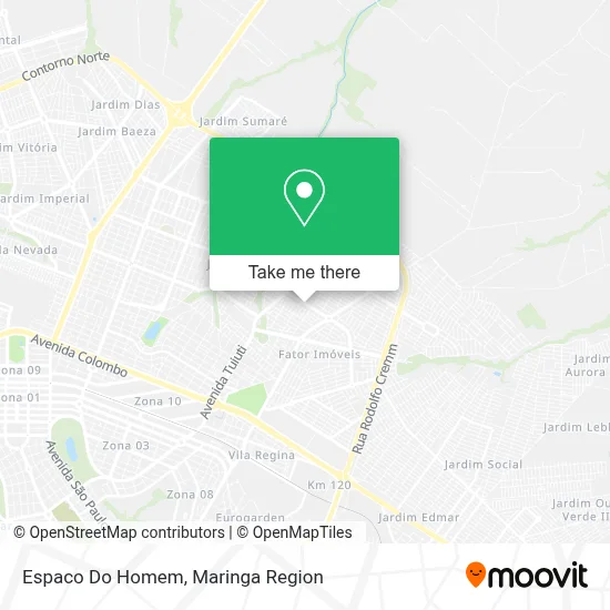 Espaco Do Homem map
