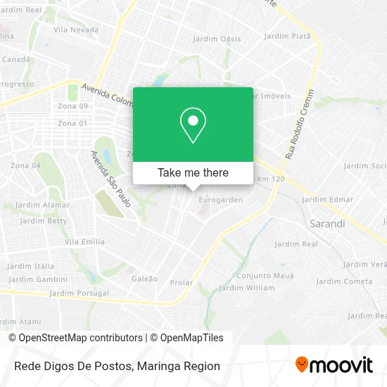 Rede Digos De Postos map