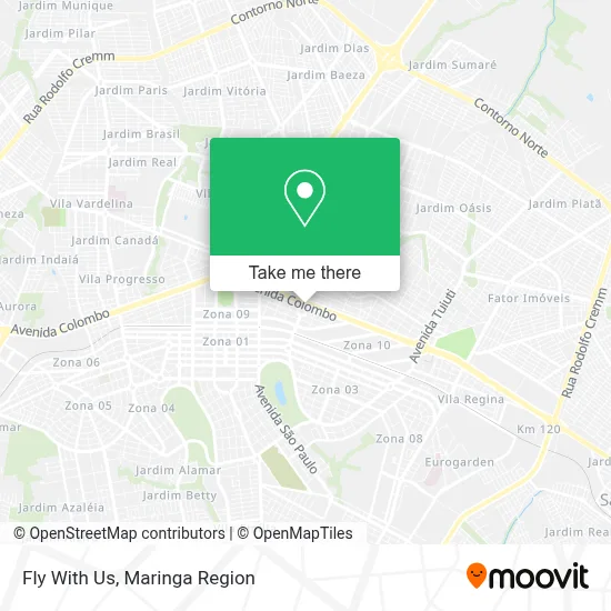 Fly With Us map