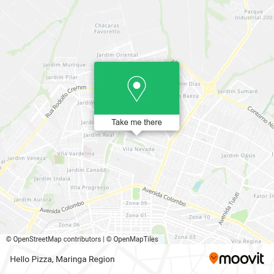 Hello Pizza map