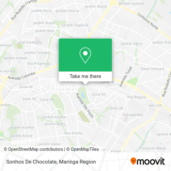 Sonhos De Chocolate map