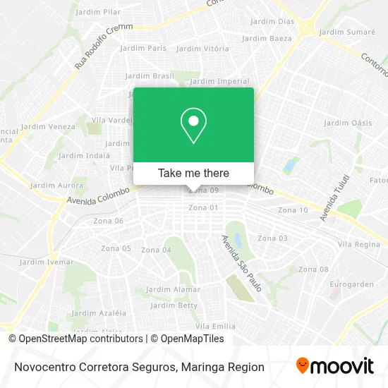 Novocentro Corretora Seguros map