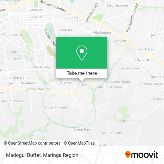 Madogui Buffet map