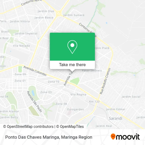 Ponto Das Chaves Maringa map