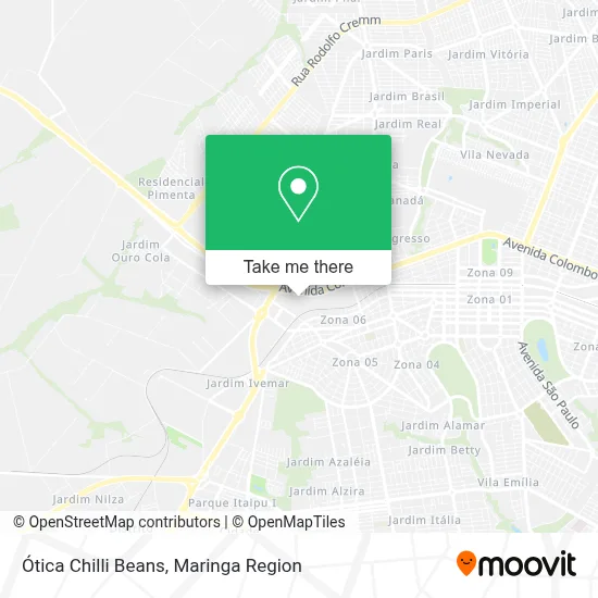 Ótica Chilli Beans map