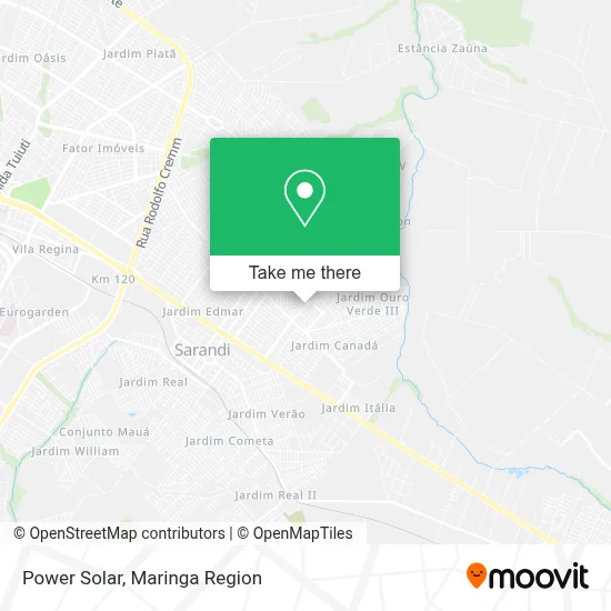 Power Solar map