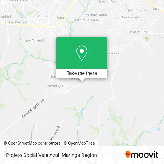 Projeto Social Vale Azul map