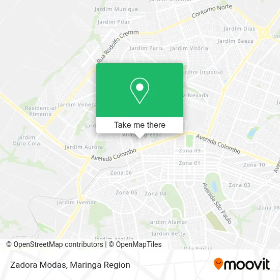 Zadora Modas map