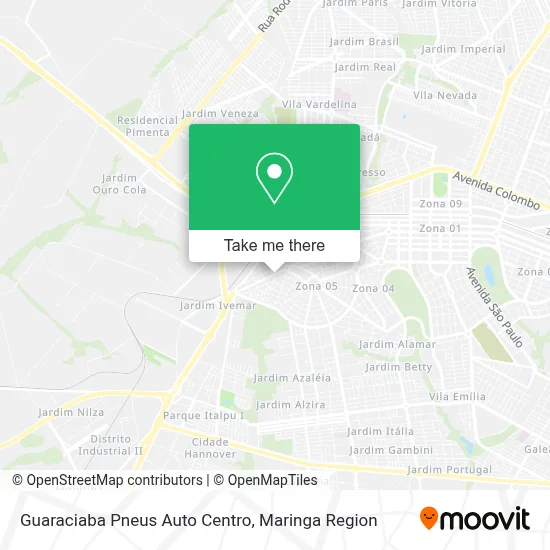 Guaraciaba Pneus Auto Centro map