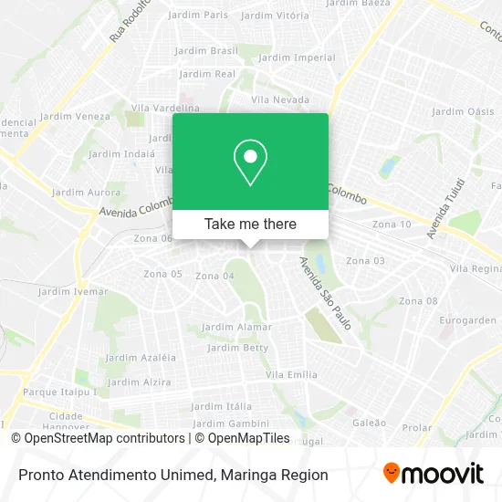 Pronto Atendimento Unimed map