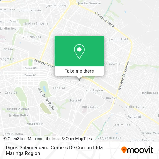 Digos Sulamericano Comerc De Combu Ltda map