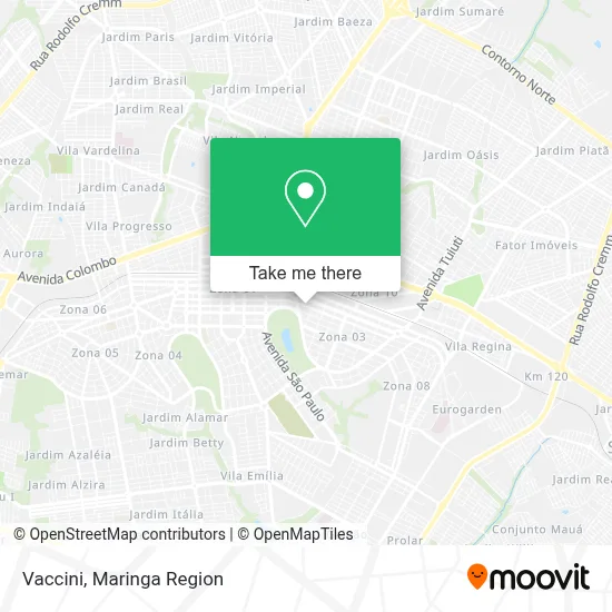 Vaccini map