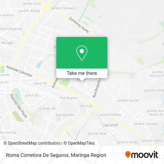 Roma Corretora De Seguros map