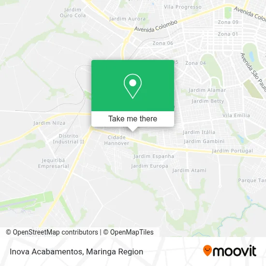 Inova Acabamentos map