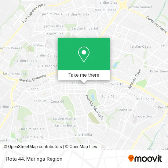 Rota 44 map