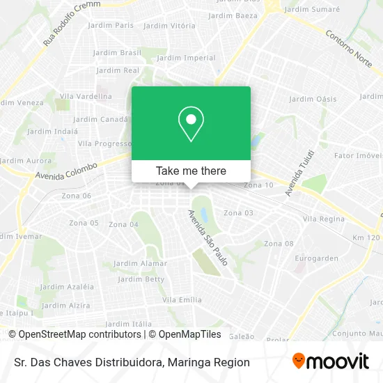 Sr. Das Chaves Distribuidora map