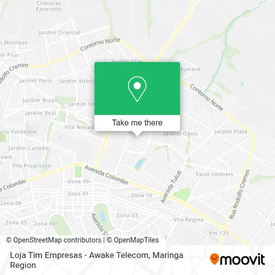 Loja Tim Empresas - Awake Telecom map