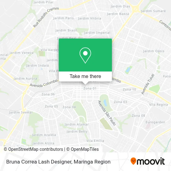 Bruna Correa Lash Designer map