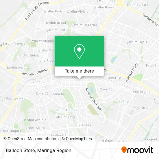 Balloon Store map