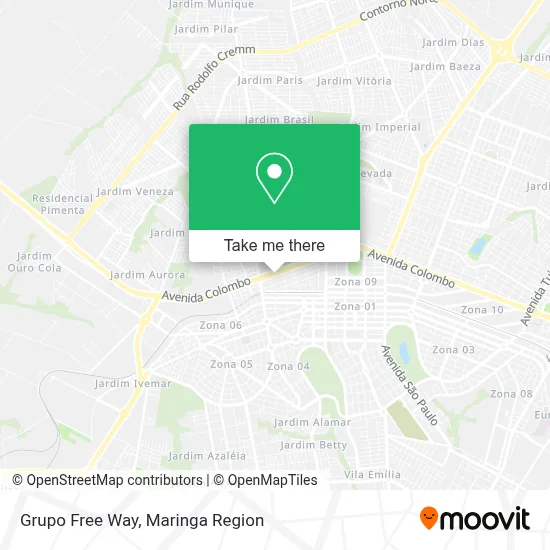 Grupo Free Way map