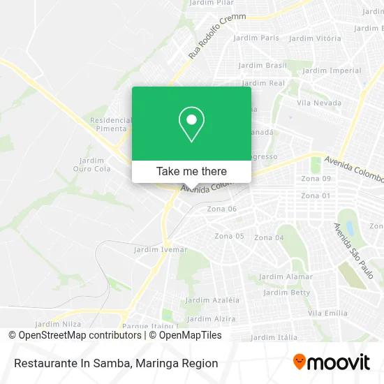 Restaurante In Samba map