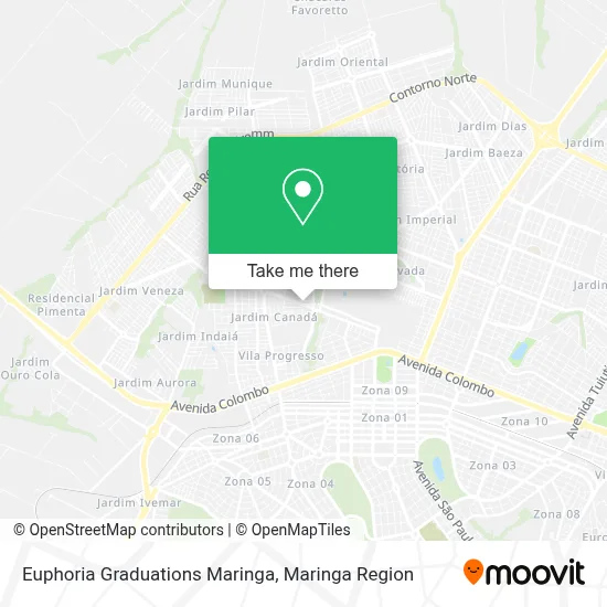 Euphoria Graduations Maringa map