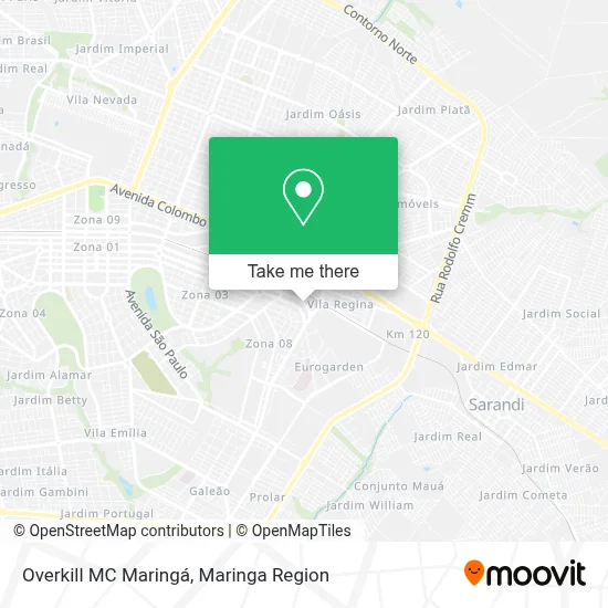Overkill MC Maringá map