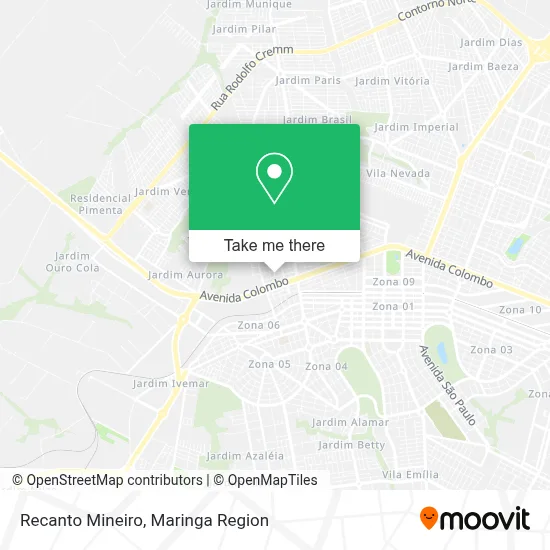 Recanto Mineiro map
