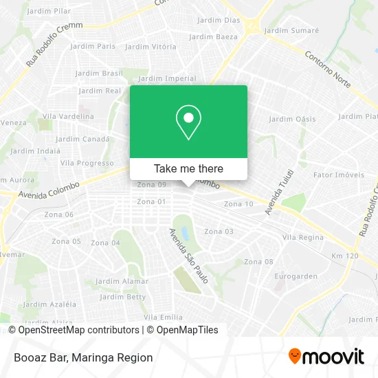 Booaz Bar map